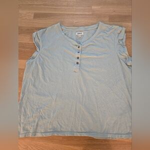 Pact Portside Henley Tank in Blue mist